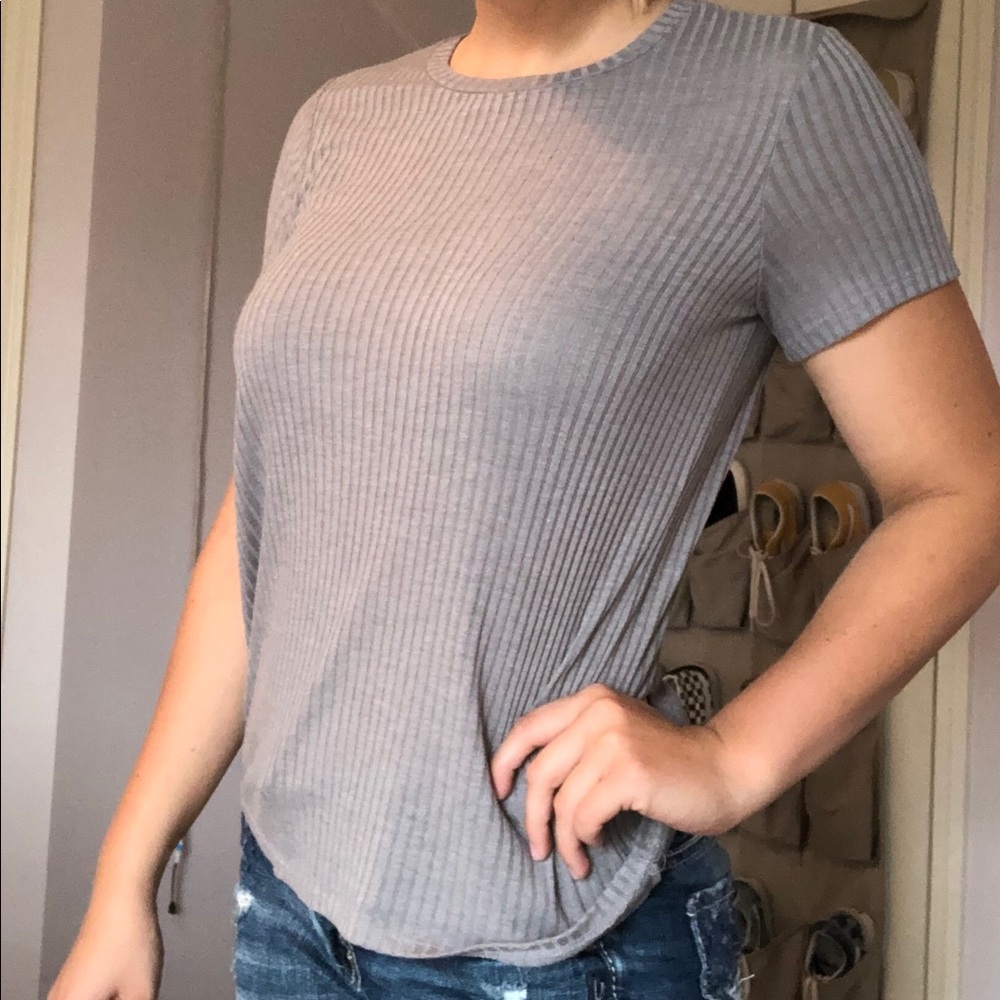 Plain Ribbed Shirt